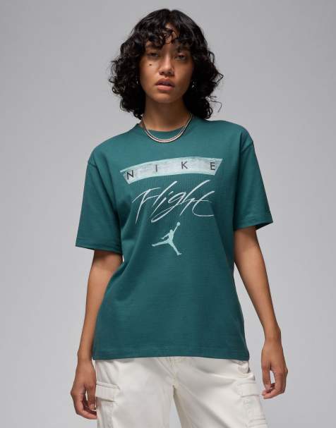 Jordan printed T-shirt in green - view 1