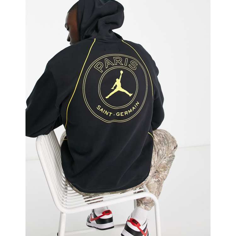 Jordan PSG logo hoodie in black