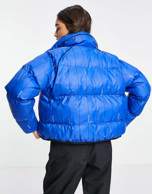 Royal blue shop padded jacket