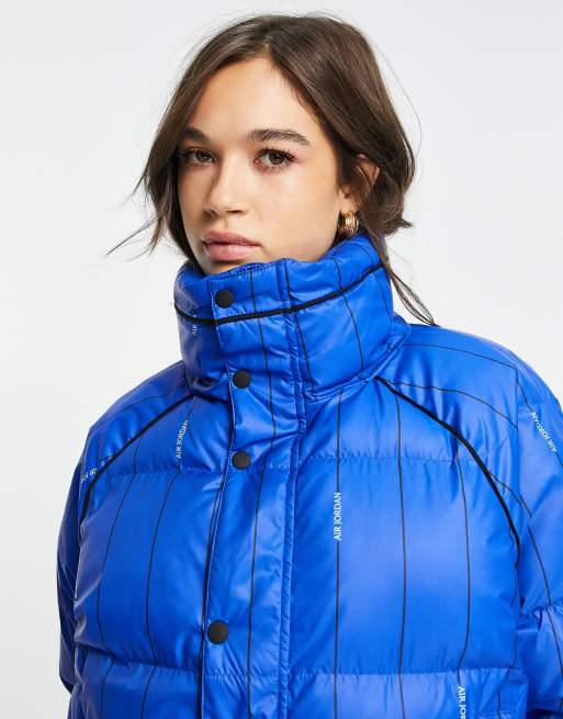 Royal blue clearance puffer jacket women's