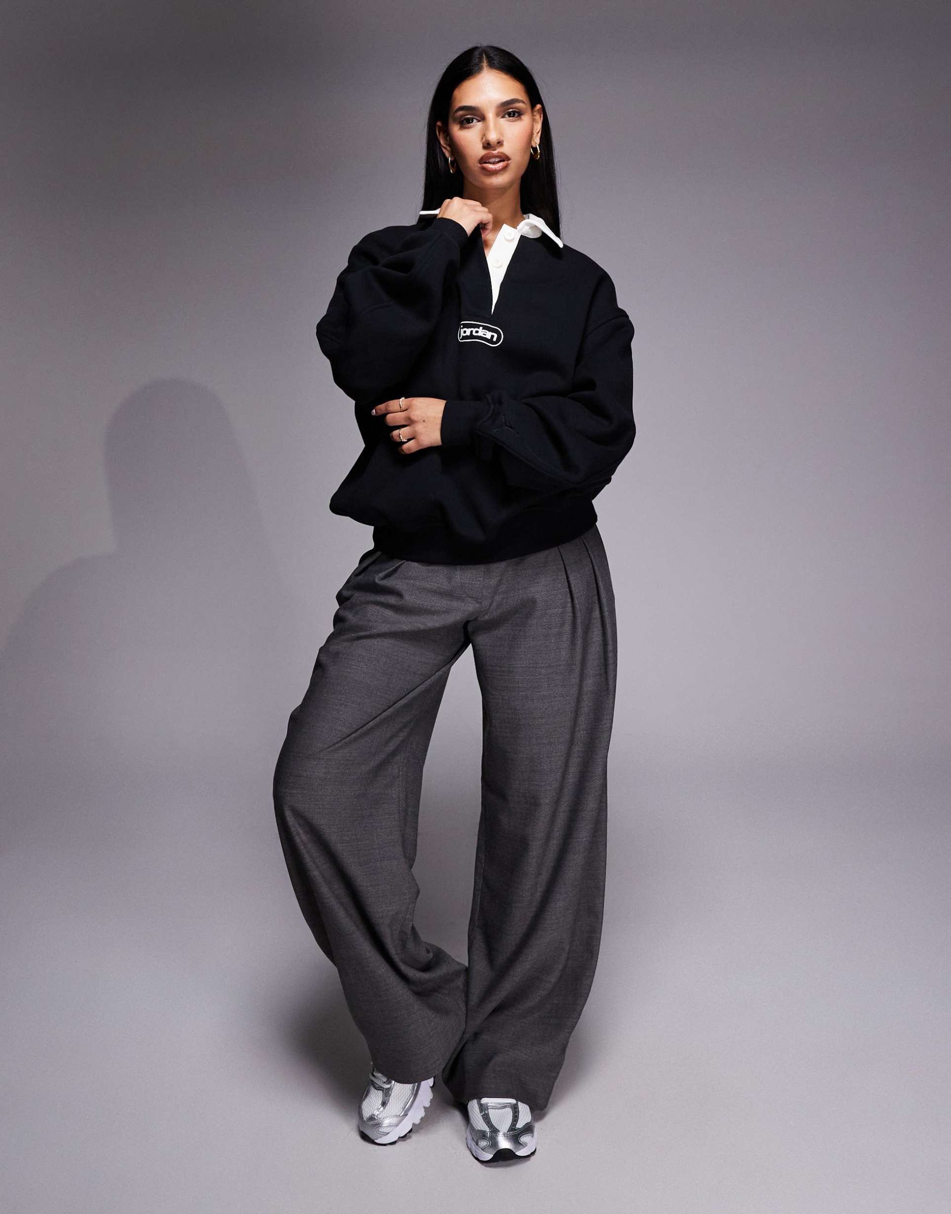 jordan rugby top in black