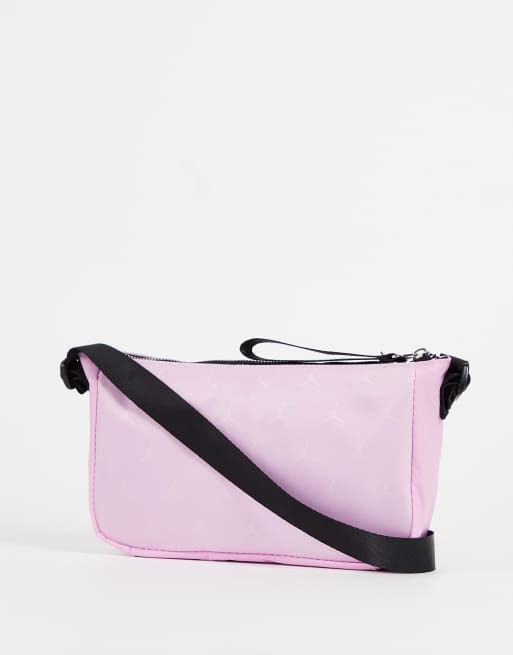 Jordan Sac bandouli re avec logo en jacquard Rose