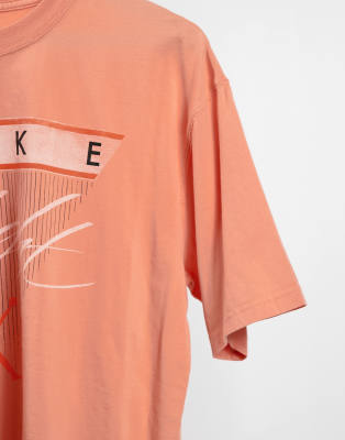 peach jordan shirt