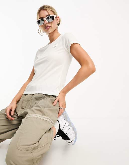 Jordan - Smal T-shirt in wit
