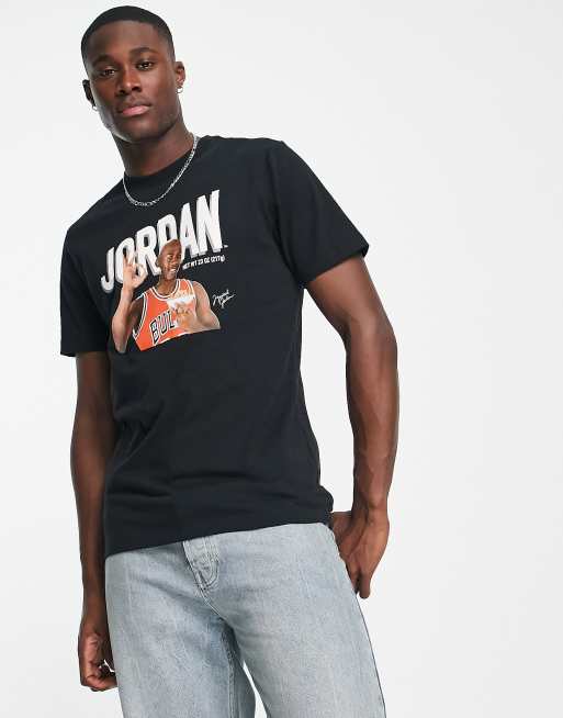 Jordan - Sort T-shirt med print
