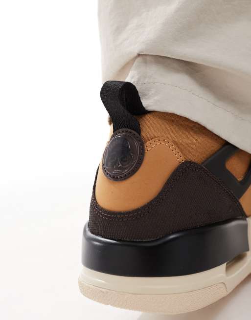 Jordan - Spizike Low - Lysebrune og sorte sneakers, 5 af 5