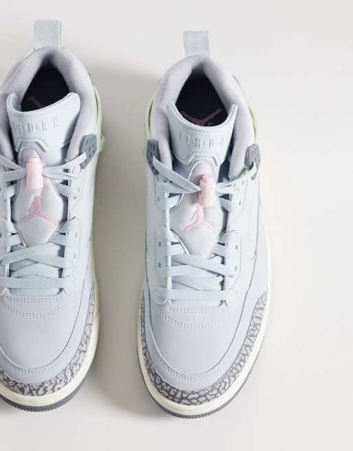 Jordan Spizike Low trainers in light blue and multi, 3 of 5