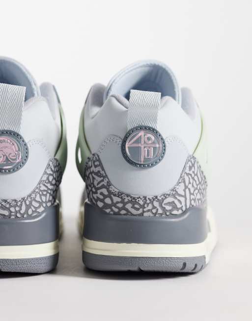 Jordan Spizike Low trainers in light blue and multi, 4 of 5