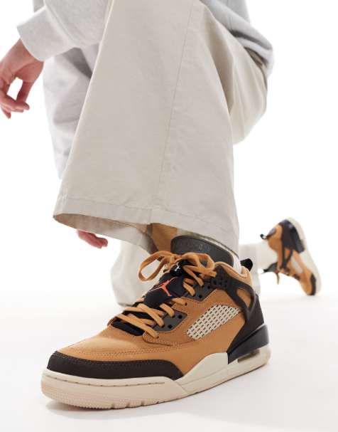 Jordan - Spizike - Sneakers basse color cuoio e nero - view 1