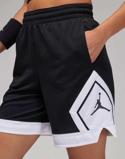 Jordan Sport diamond shorts in black and white