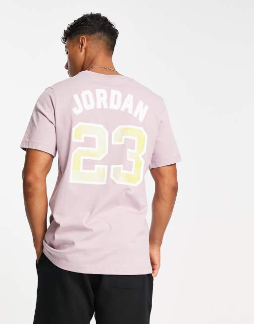 Jordan – Sport DNA – Plommonlila batikmönstrad t-shirt med logga baktill