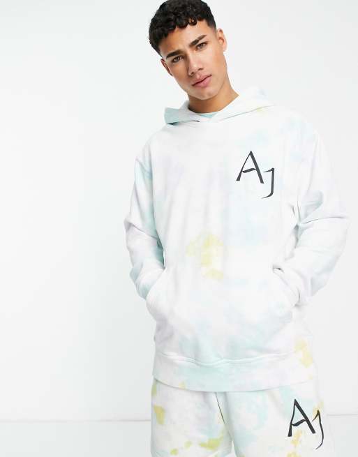 Jordan Sport DNA tie-dye back print fleece hoodie in mint/lilac ASOS