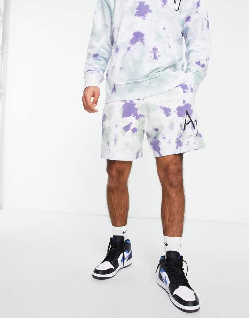 Jordan Sport DNA tie-dye fleece shorts in ocean blue | ASOS