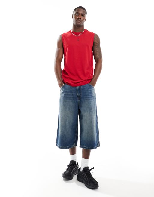 Jordan – Sport Dri-FIT – Czerwony top bez rękawów