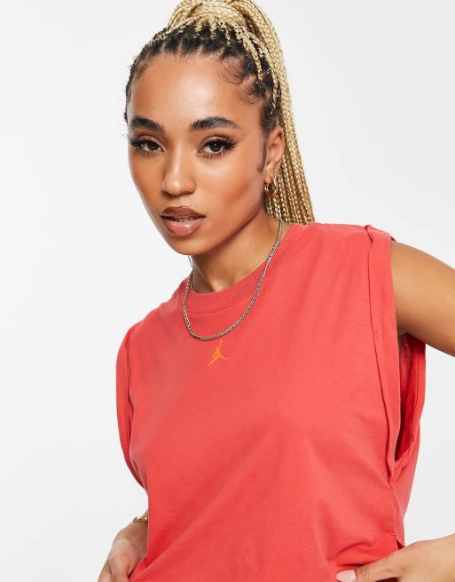 Jordan – Sport Essential – Krótki czerwony top