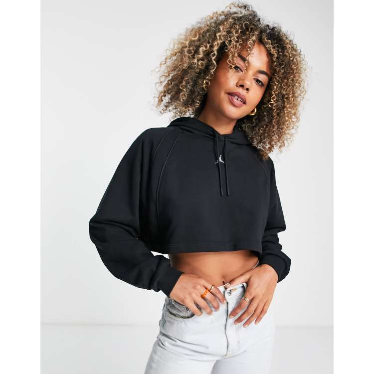 Crop top sale pullover hoodie