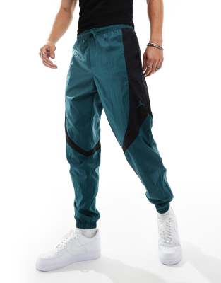 dark green warm-up jogger