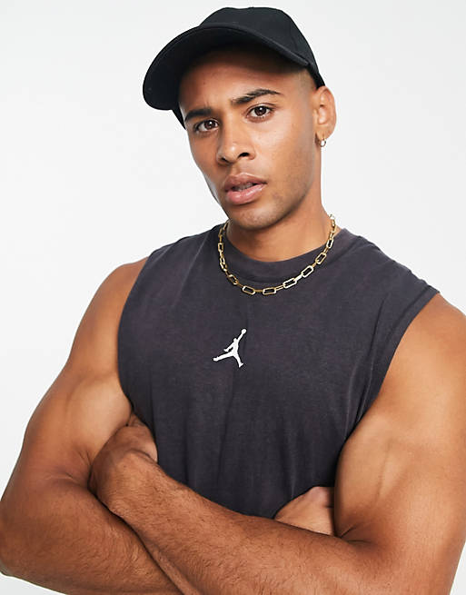 Jordan Sport sleeveless t-shirt in black | ASOS