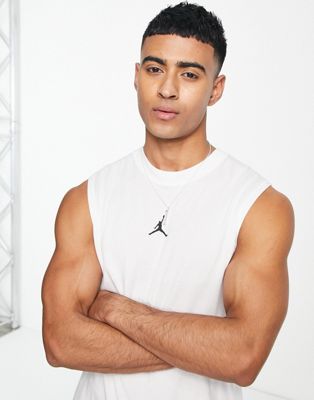 Jordan Sport sleeveless t-shirt in white