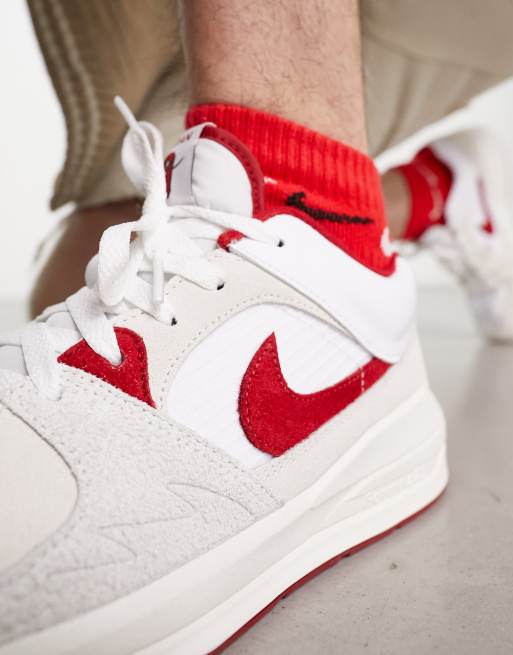 Jordan Stadium 90 trainers in white and red