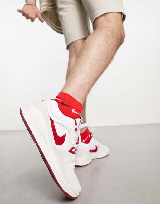 Jordan Stadium 90 trainers in white and red | ASOS