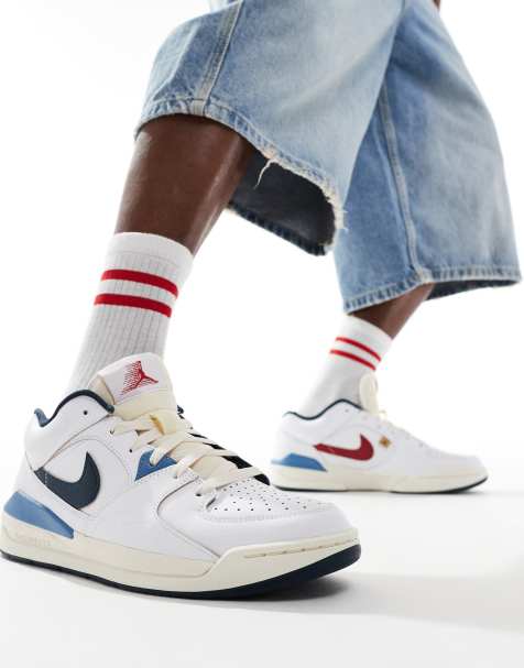 Jordan Stadium 90 trainers in white and red - view 1