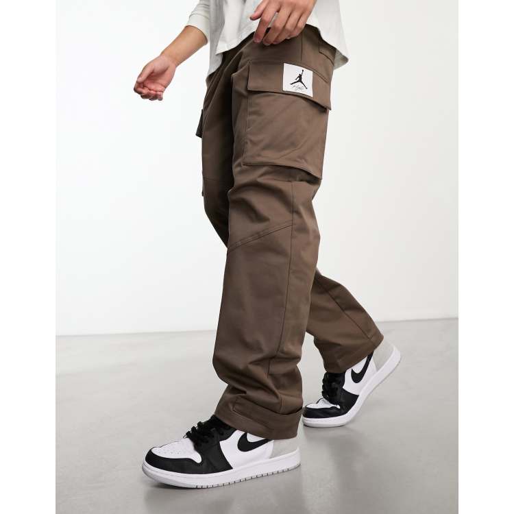 Jordan Statement utility cargo trousers in brown