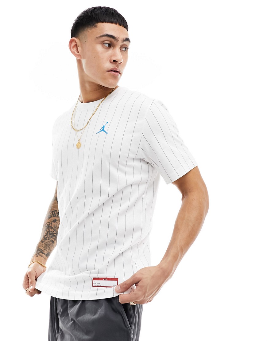 Jordan striped t-shirt in white