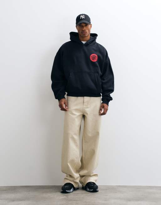 Jordan - Sudadera con capucha negra con logo estampado en la espalda, 2 de 5