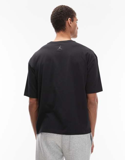 Jordan – Svart t-shirt med boxig passform och logga, 3 av 5