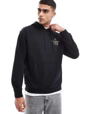 Jordan - Sweat à capuche en tissu Dri-FIT à imprimé style sport - Noir