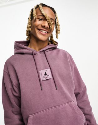 Jordan Unisex fleece hoodie in washed purple  - ASOS Price Checker