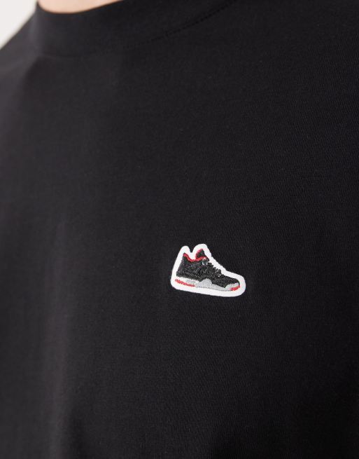 Jordan - T-shirt avec écusson basket - Noir, 5 de 5