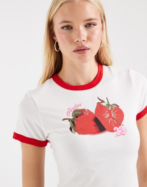 Jordan t-shirt baby grafica bianca e rossa, 3 di 4