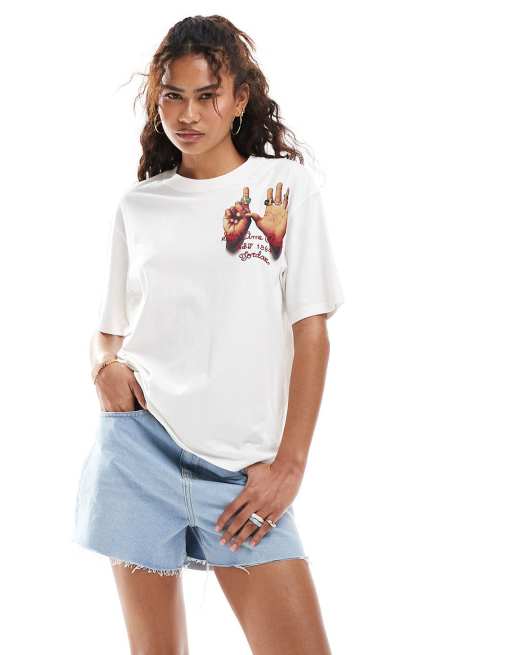 Jordan - T-shirt bianca con stampa di anelli sul retro, 4 di 4
