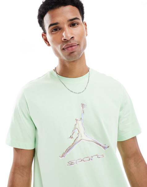Jordan – T-Shirt in Grün mit Print - view 1