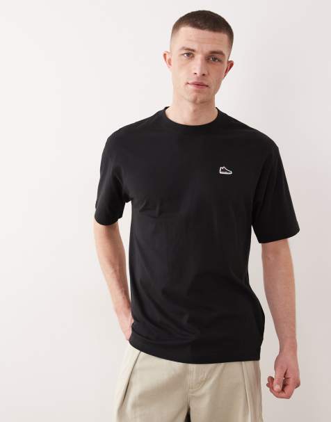 Jordan - T-shirt met trainerpatch in zwart - view 1