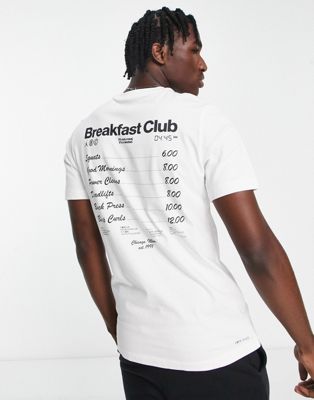 Breakfast Club' cotton t-shirt in white 
