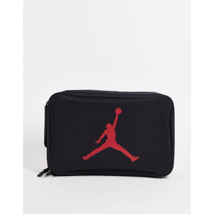Jordan 'The Shoe Box' Collectors Line Box Bag In Black And Gold