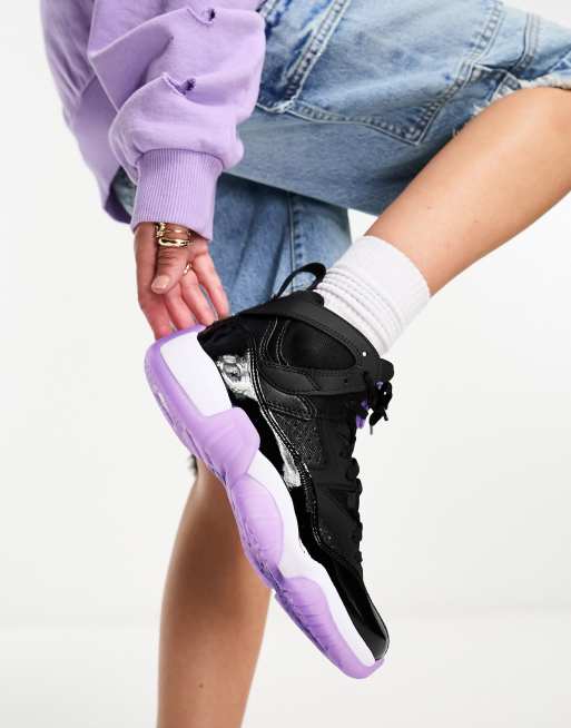 Nike jordan outlet purple and black