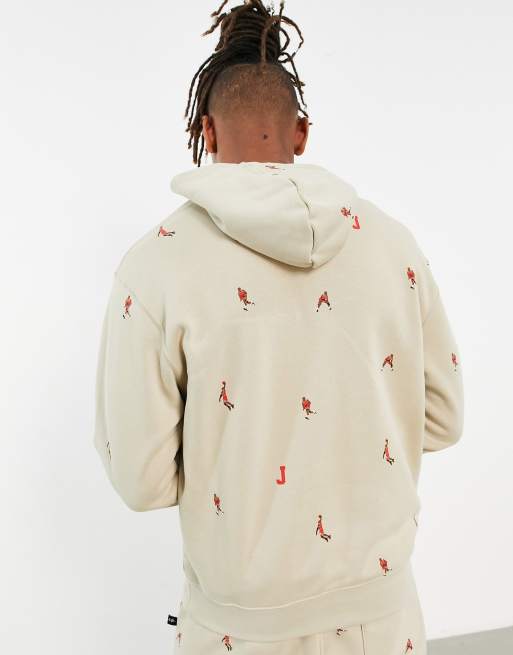 Beige best sale jordan hoodie