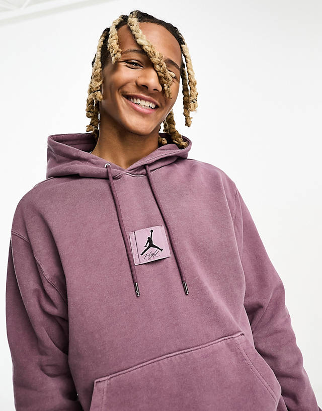 Jordan - unisex fleece hoodie in washed purple