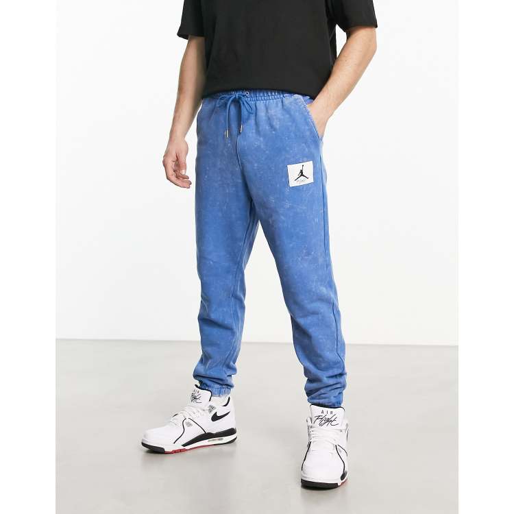 Jordan washed fleece joggers in blue ASOS