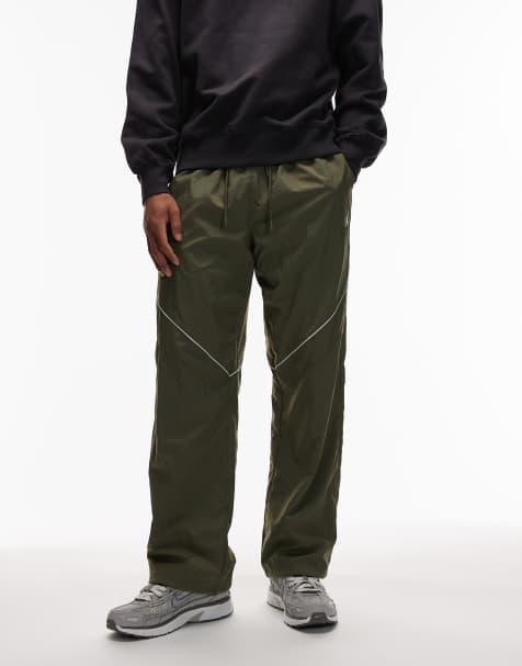 Jordan wide leg trousers in khaki - view 1