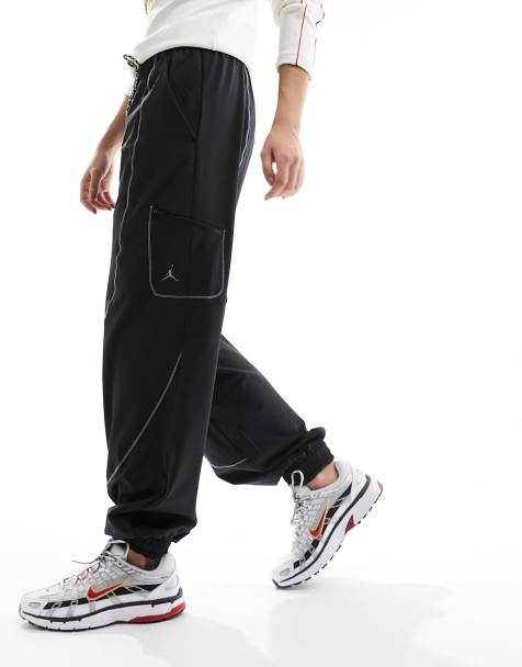 Jordan woven tunnel pants in black - view 1