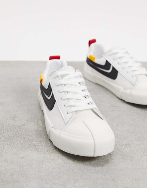 Joshua Sanders low top sneaker in white and black
