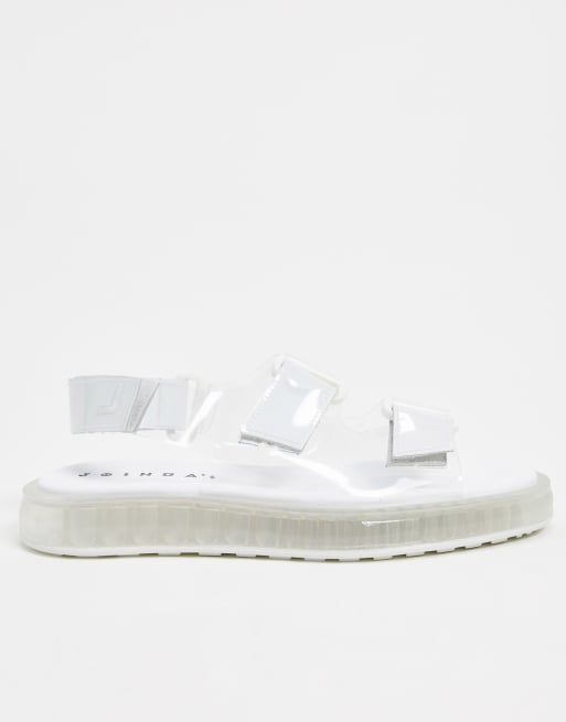 Joshua Sanders sandal with transparent sole in clear