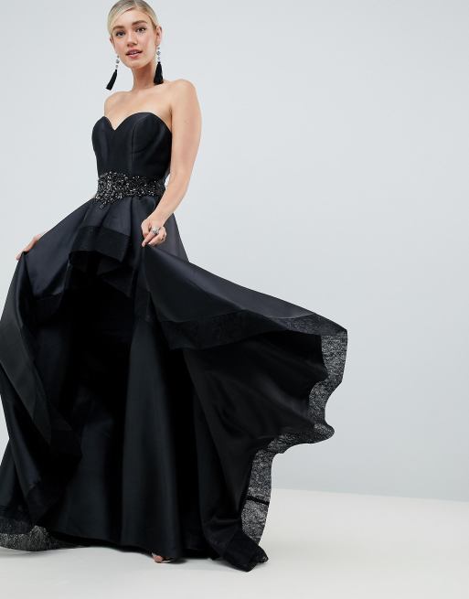 jovani strapless sweetheart gown