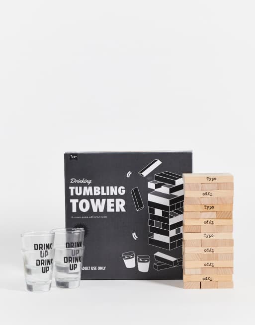 Juego de torre de bloques beis de TYPO