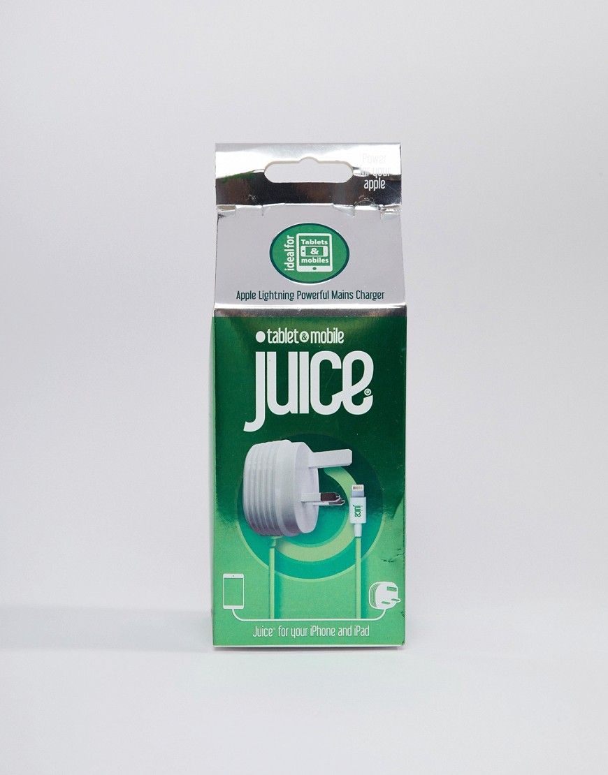 Juice – Lightning – Laddare 2.4 ampere-Vit